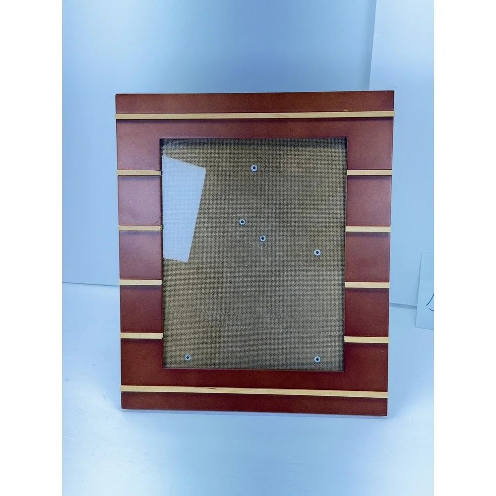 Weston Gallery Walnut Flat Stripe 8x10 Picture Frame Wood Tabletop Display